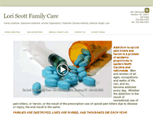 Tablet Screenshot of loriscottfamilycare.com